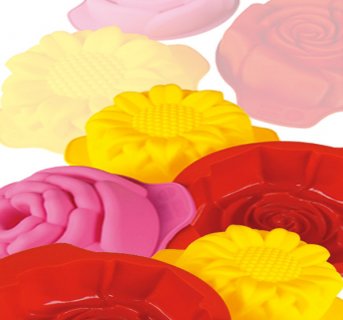 Silicon mould Set of 3 Flowers